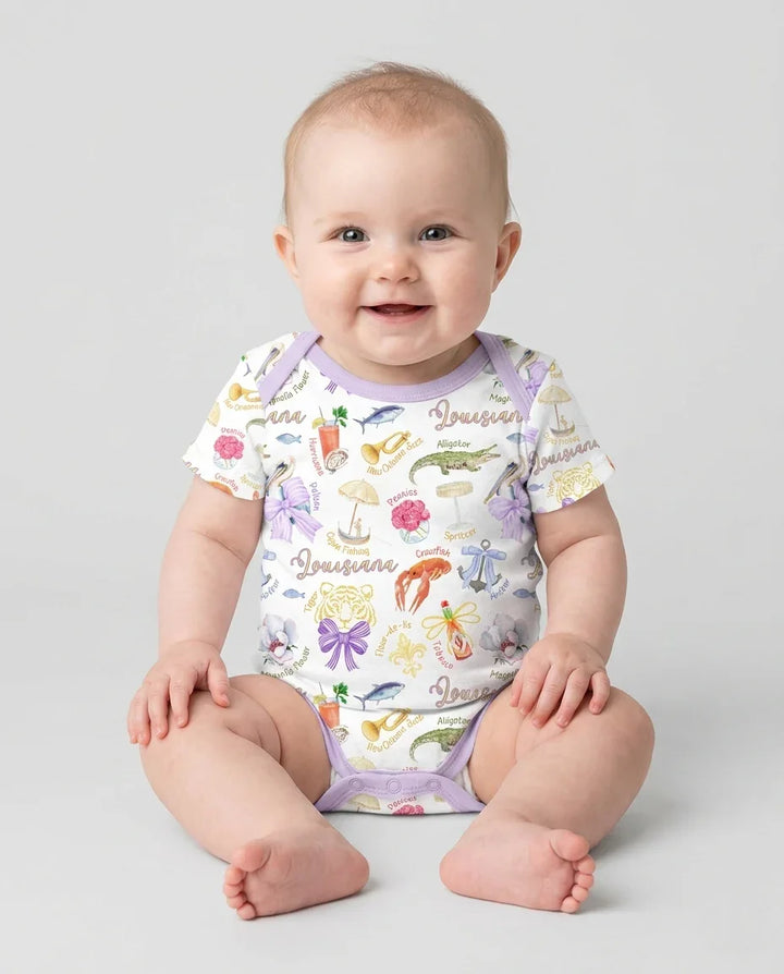 Louisiana Preppy Summer Bamboo Bodysuit