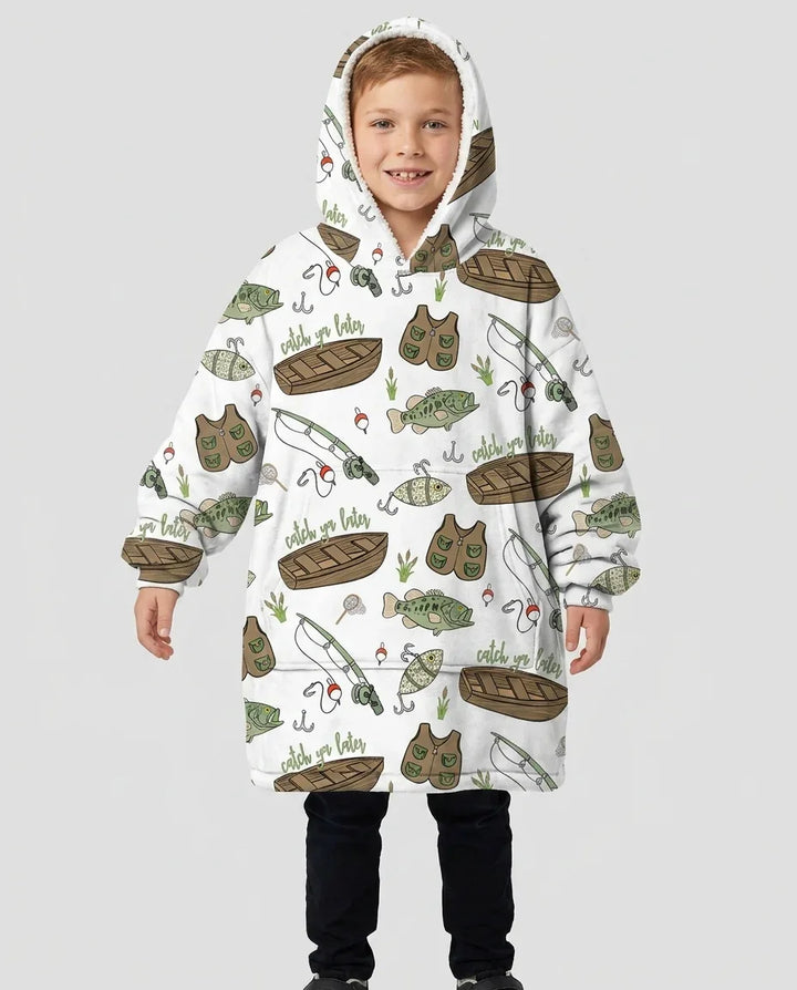 Catch Ya Later Wearable Bamboo Blanket Hoodie