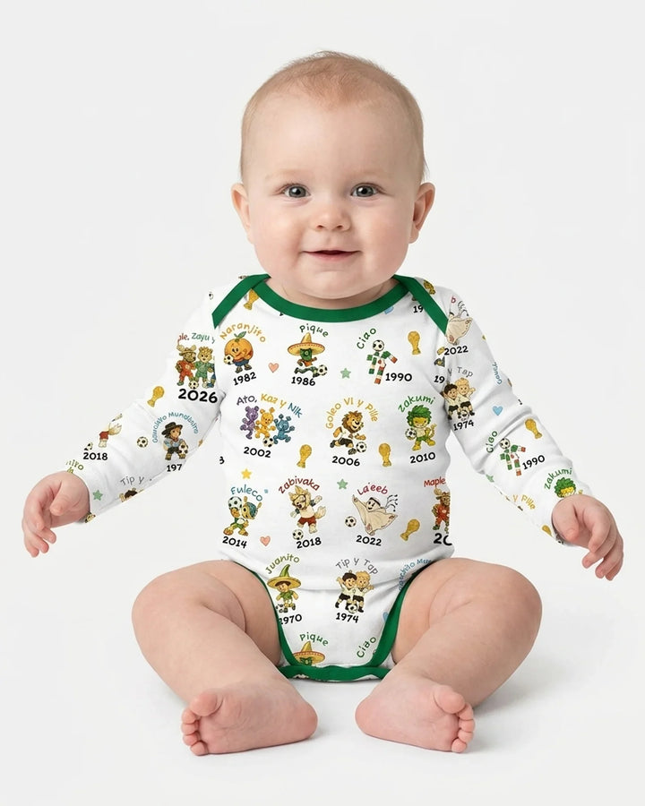 Soccer cup Mascots Bamboo Bodysuit