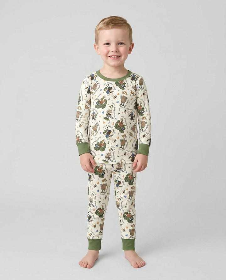 Just A Daddy Goose Family Matching Bamboo Two Piece Long Sleeve Pajama Set