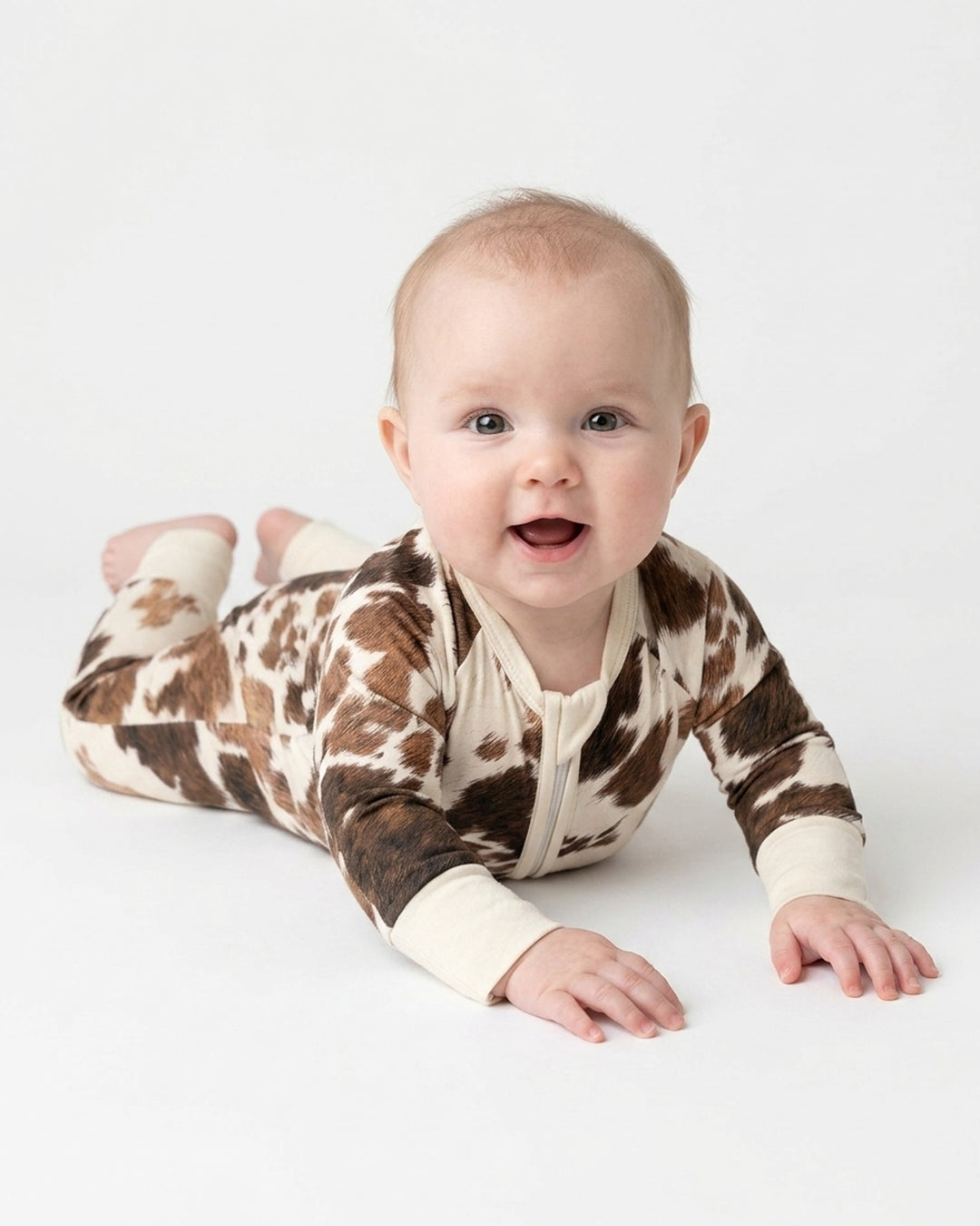 Trendy Cowhide Bamboo Convertible Zippy