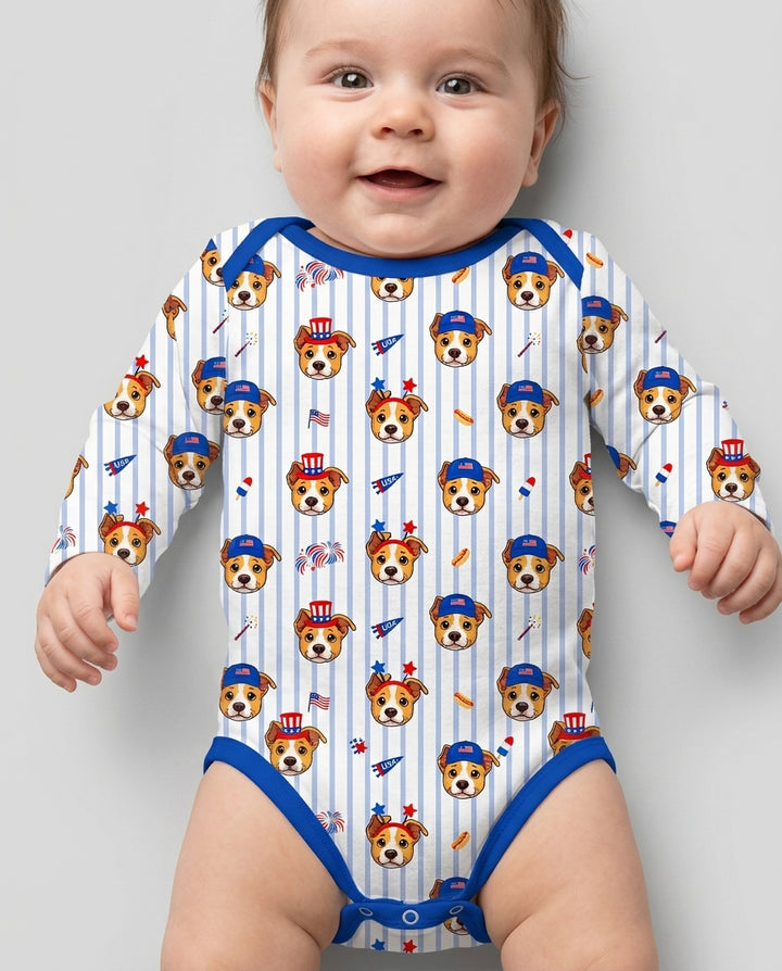 Gerippte Babykleidung mit individuellem Foto - Weich &amp; Skizzenhaft