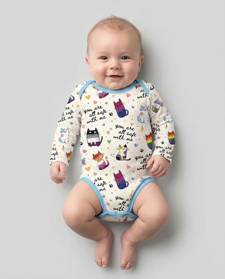 Gerippte Babykleidung mit individuellem Foto - Weich &amp; Skizzenhaft
