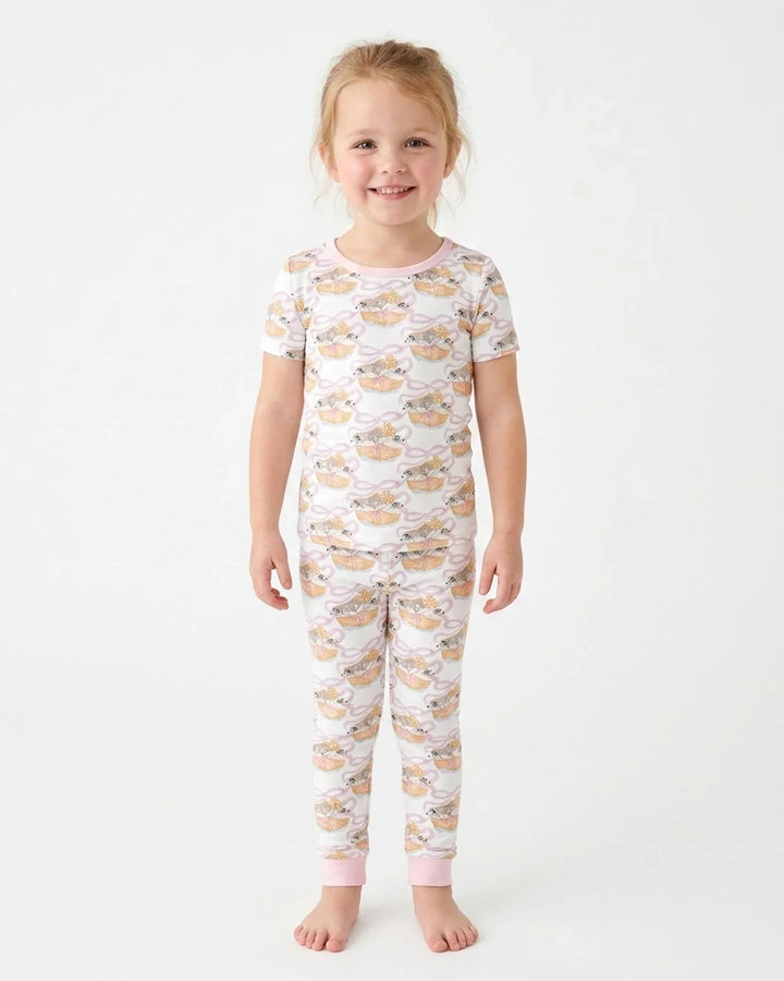 Noah's Ark Bamboo Two Piece Short Sleeve Pajama Set