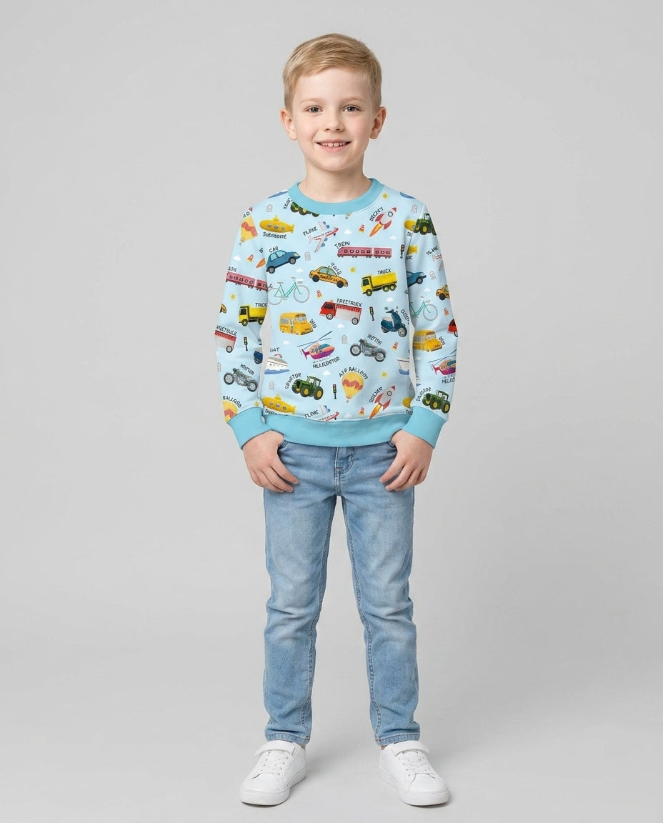 Sweatshirt mit Rundhalsausschnitt aus Bambusfaser