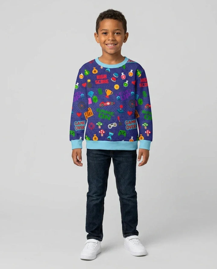 Gamer Mode On Family Matching Bamboo Crewneck Sweatshirt