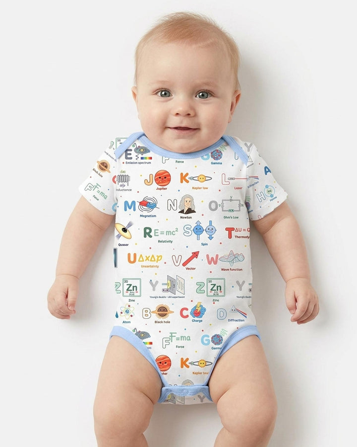 The Physics Alphabet Bamboo Bodysuit