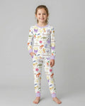 Conjunto de pijama de dos piezas de bambú de manga larga Louisiana Preppy Summer