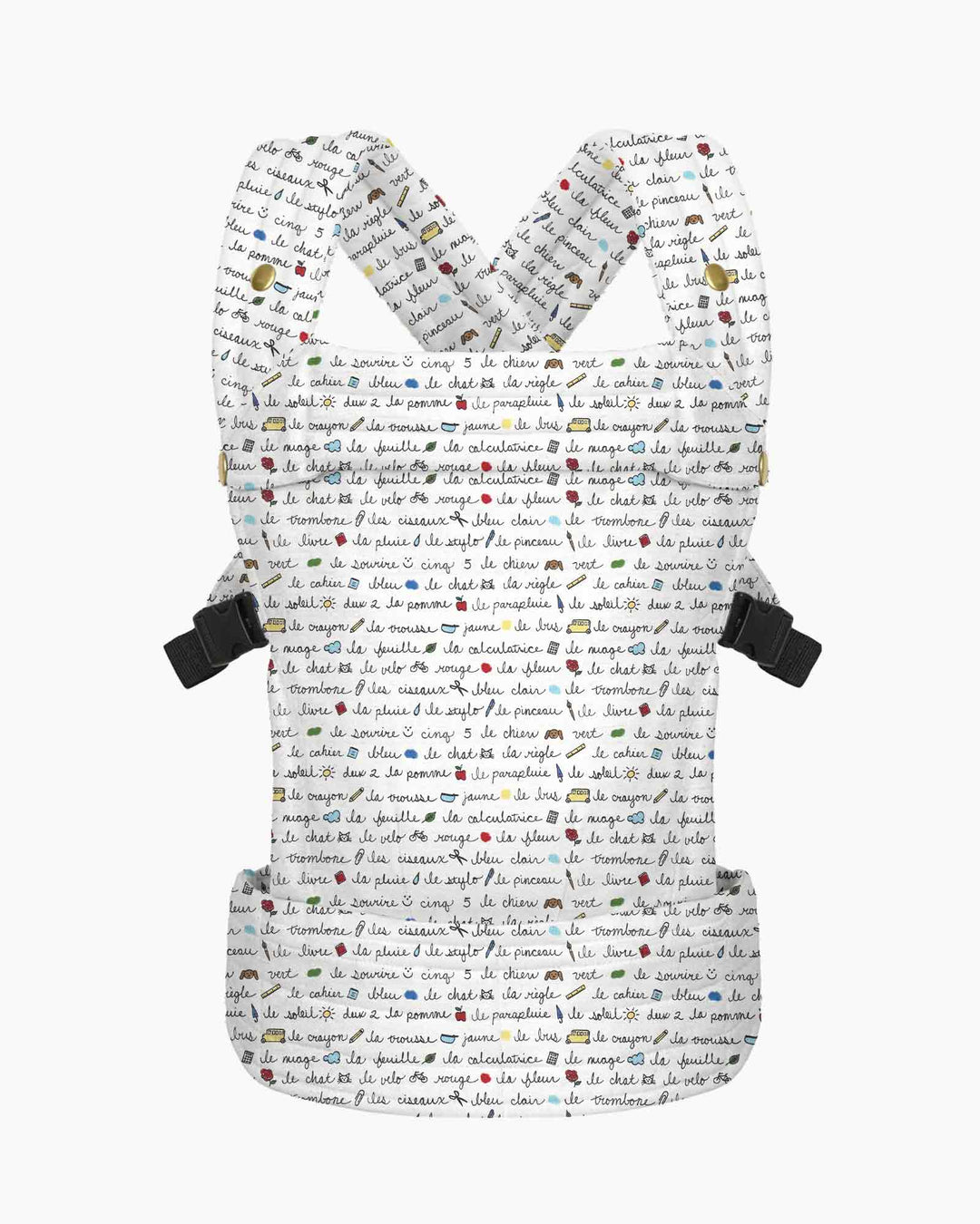 Plantilla de mochila portabebés