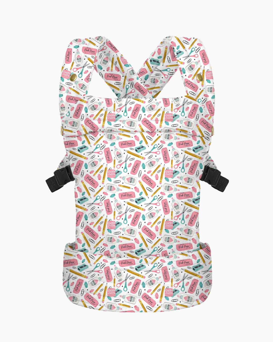 Pink Power School Supplies Baby Carrier