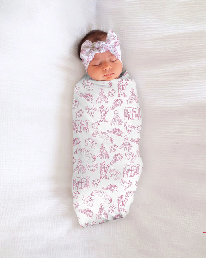 Psalm 23 Sketch Swaddle blanket