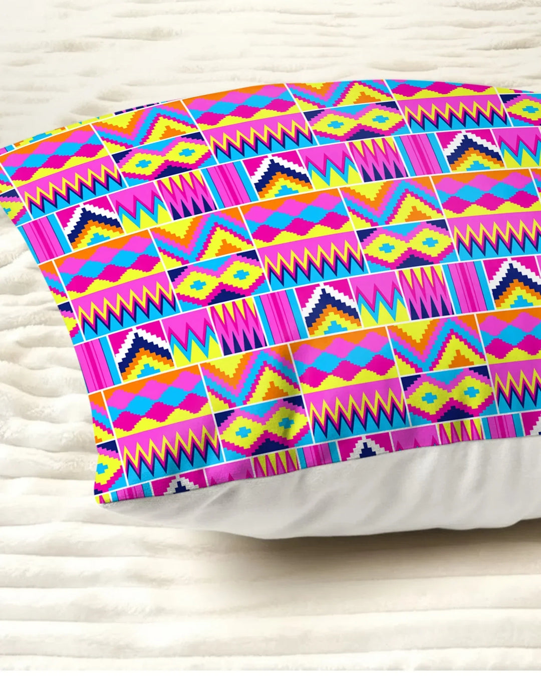 Kente Vibes Family Matching Bamboo Pillow Case