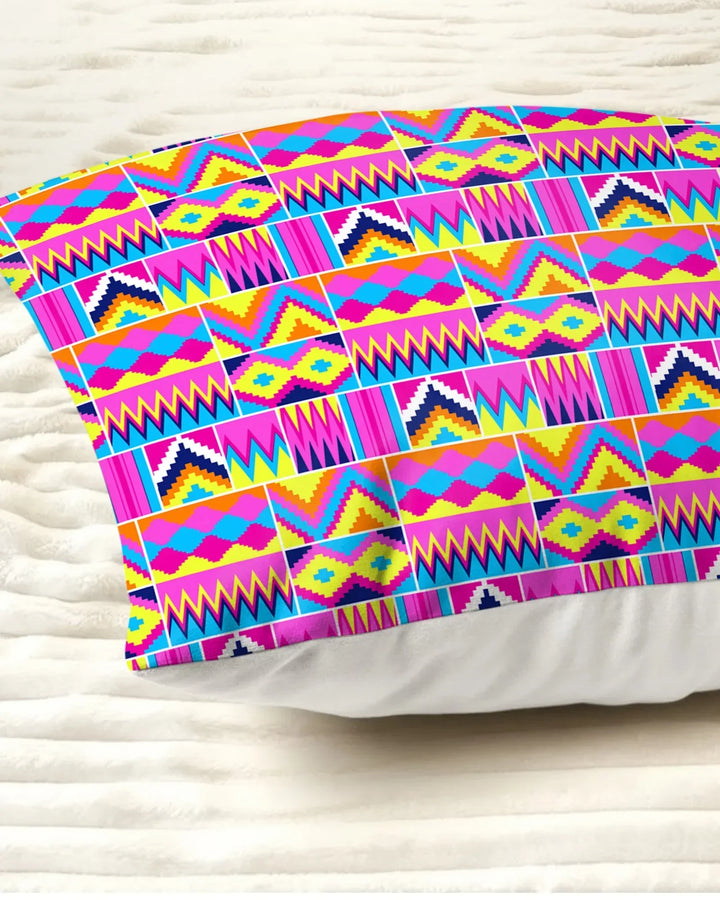 Kente Vibes Family Matching Bamboo Pillow Case