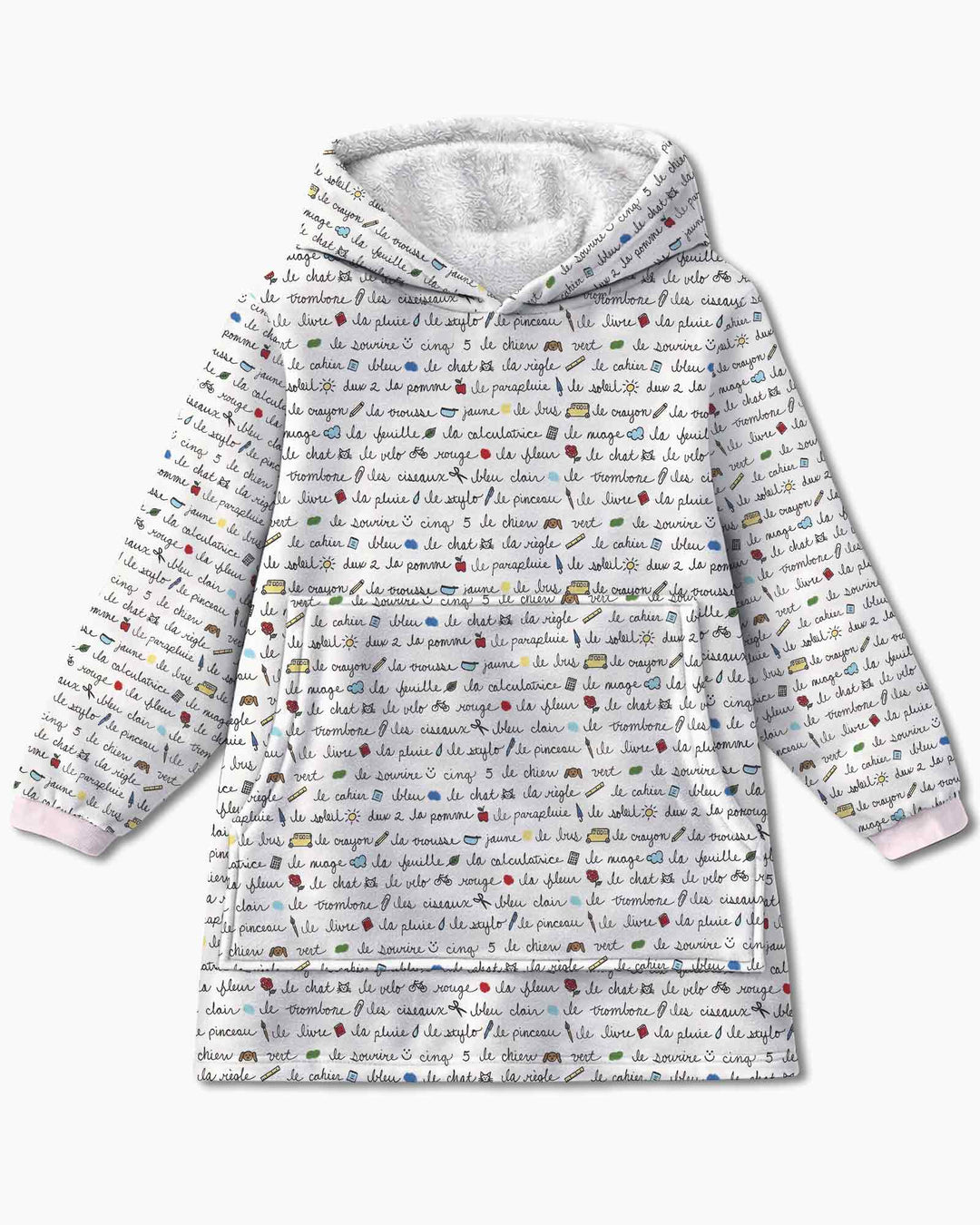 Plantilla de Sudadera Manta de Bambú Personalizada