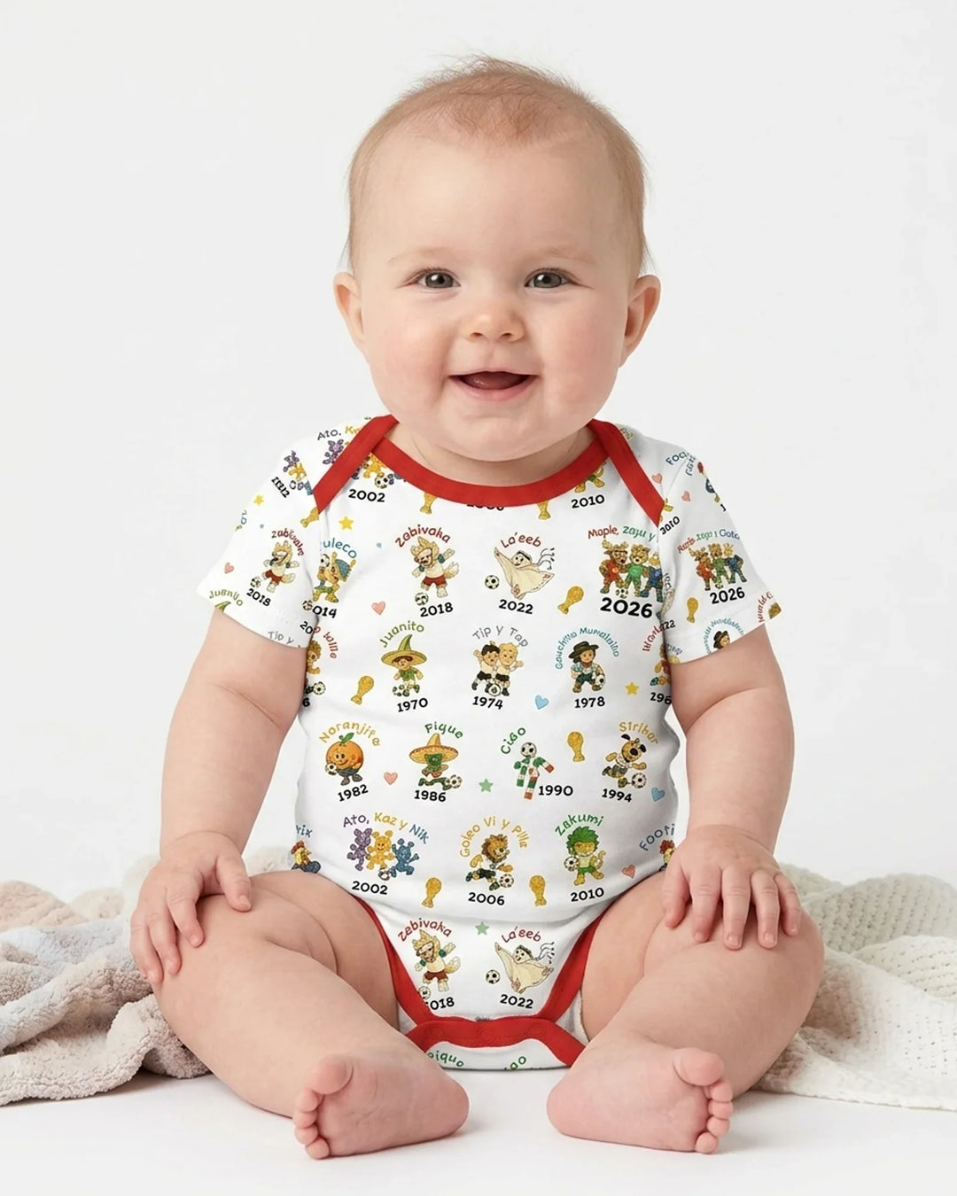 Soccer cup Mascots Bamboo Bodysuit