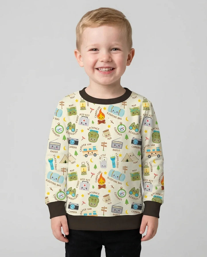 Little Camp Adventure Family Matching Crewneck Sweatshirt