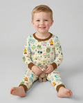 Little Camp Adventure Family Matching Two Piece Long Sleeve Pajama Set