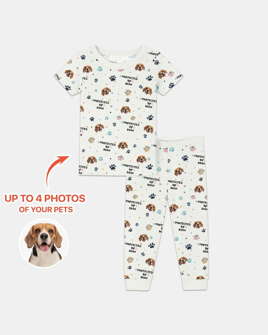 Zweiteiliges, kurzärmliges Pyjama-Set mit Marienkäfern