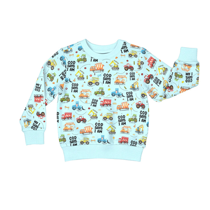 God Says I Am Boy Crewneck Sweatshirt