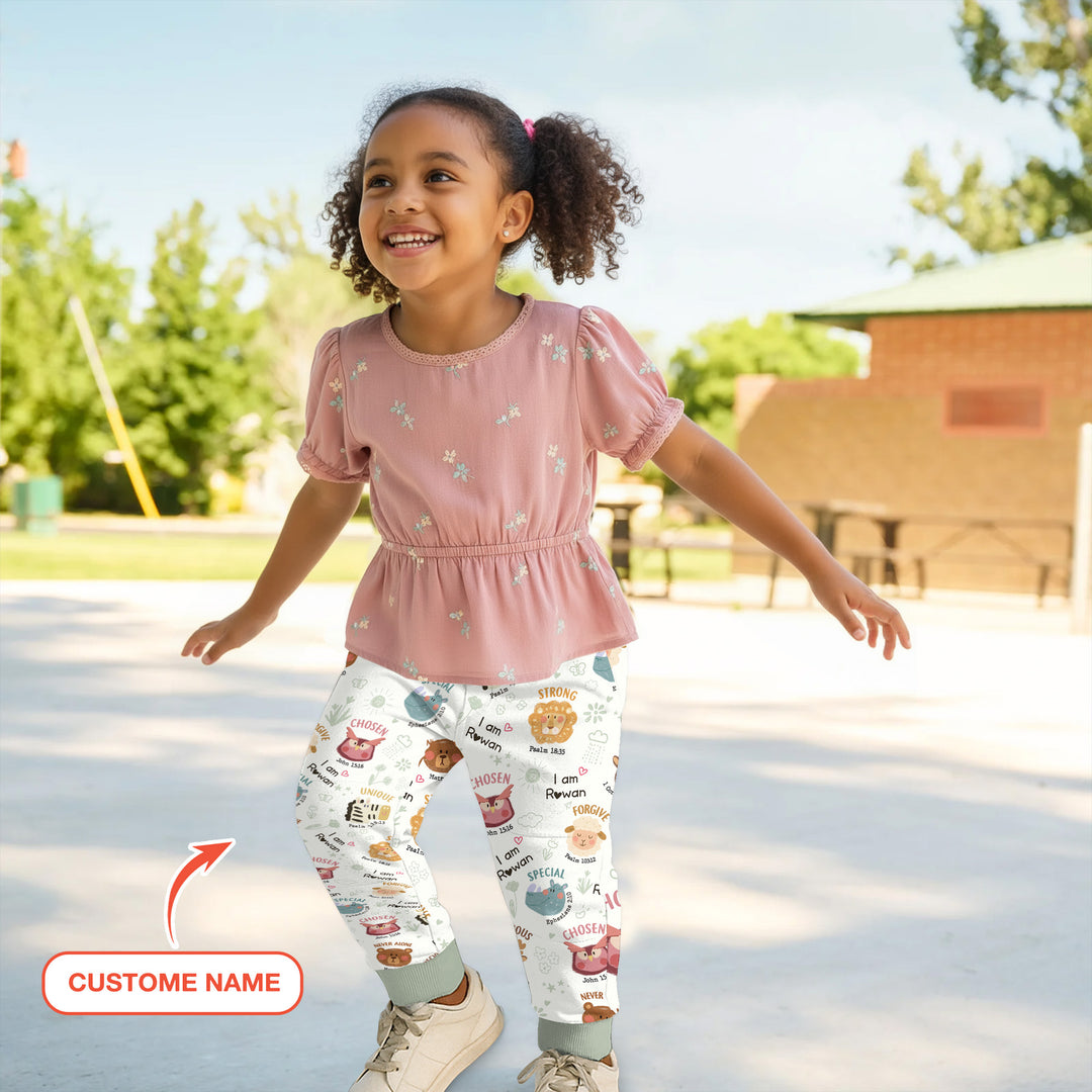 God’s Little Zoo Custom Name Jogger