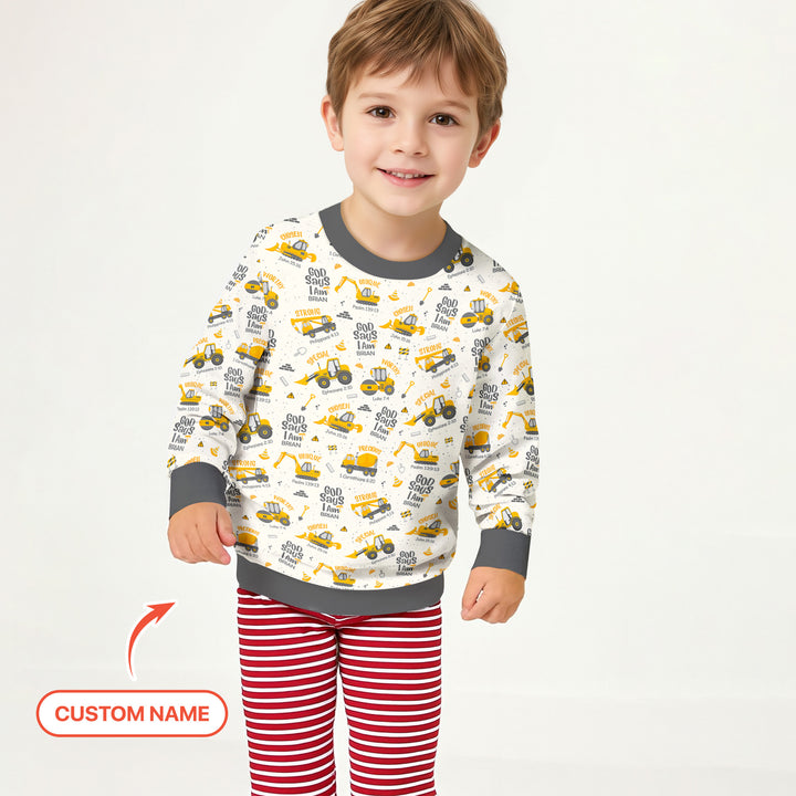 Custom Name God Says I Am Boy Crewneck Sweatshirt