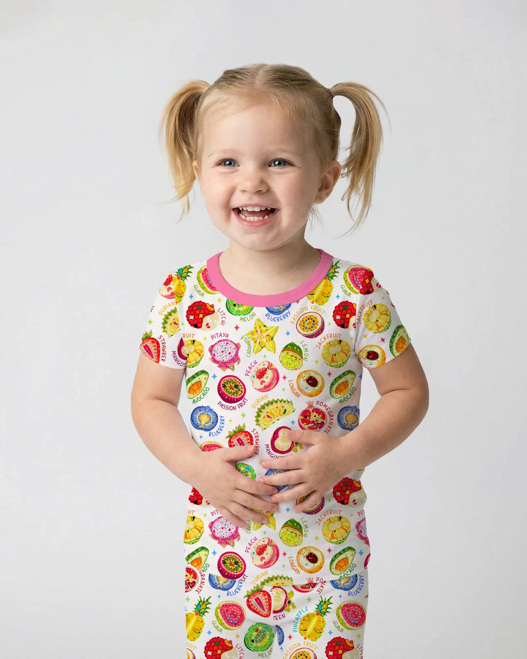 Conjunto de pijama de dos piezas de bambú Juicy World de manga corta