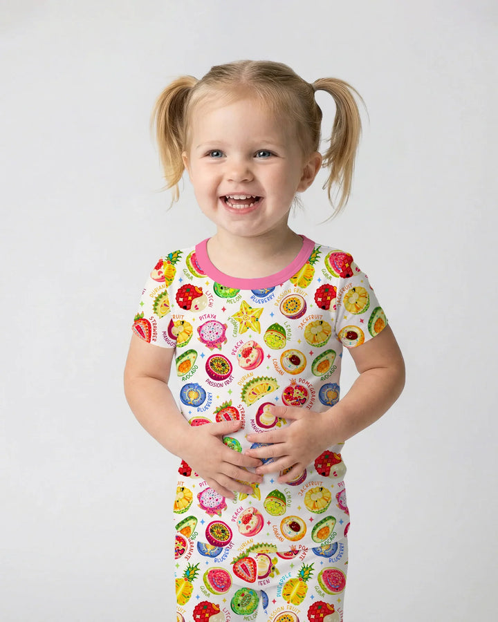 Conjunto de pijama de dos piezas de bambú Juicy World de manga corta
