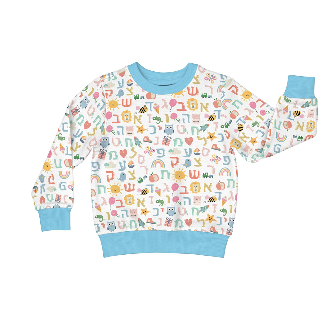 Hebrew Alphabet Crewneck Sweatshirt