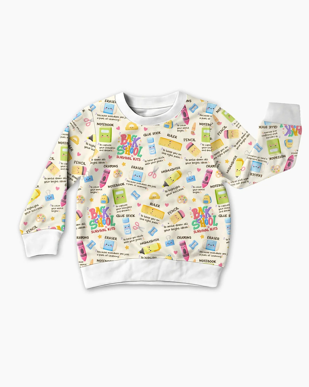 Back To School Survival Kit Bamboo Crewneck Sweatshirt