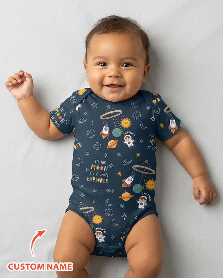 Gerippte Babykleidung mit individuellem Foto - Weich &amp; Skizzenhaft