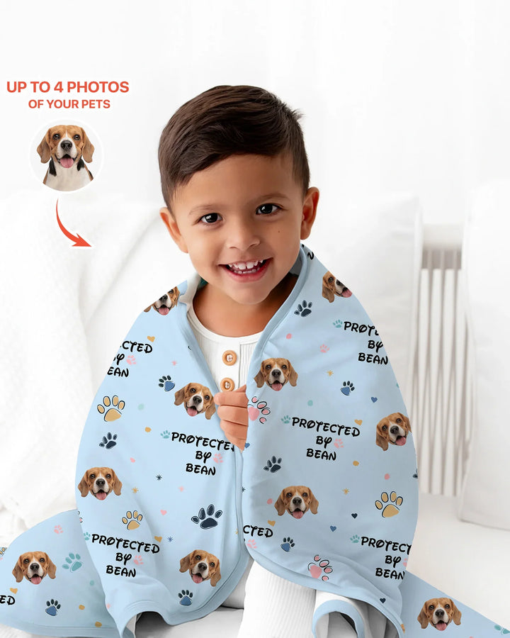 Custom Dog Pattern Blanket