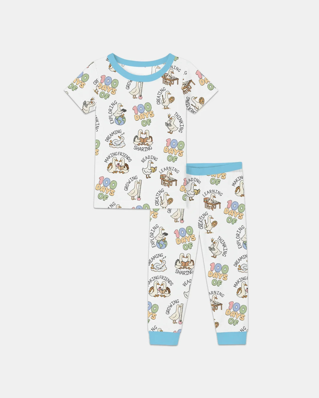 100 Days Of... Two Piece Short Sleeve Pajama Set