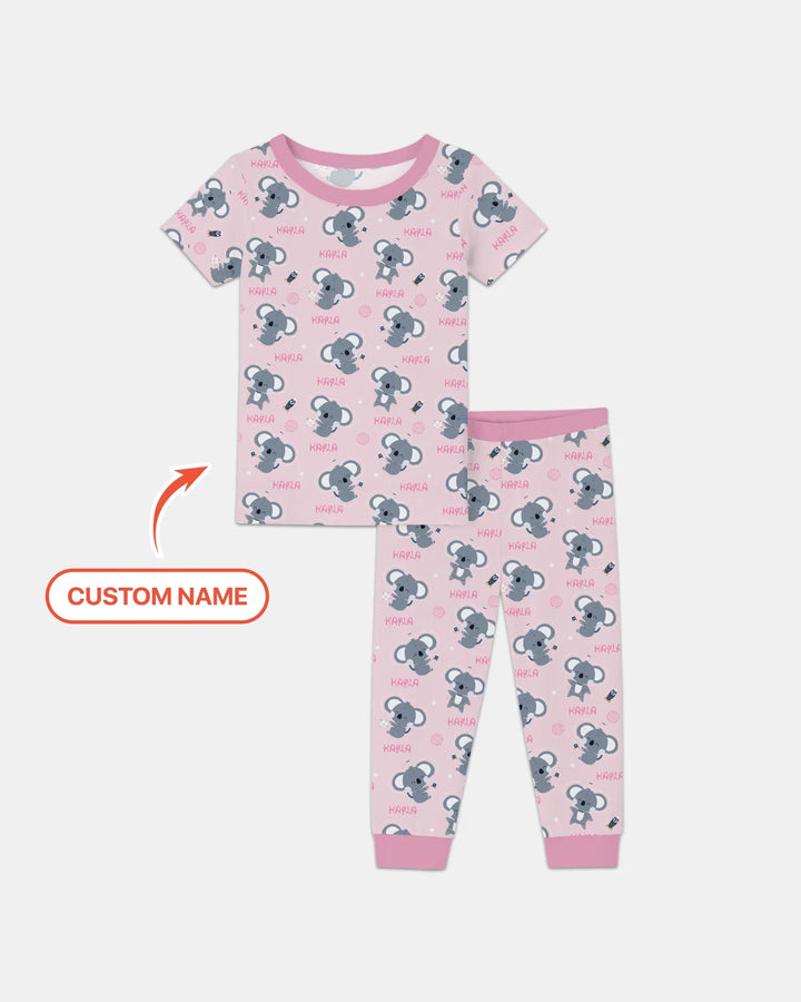 Zweiteiliges, kurzärmliges Pyjama-Set mit Marienkäfern