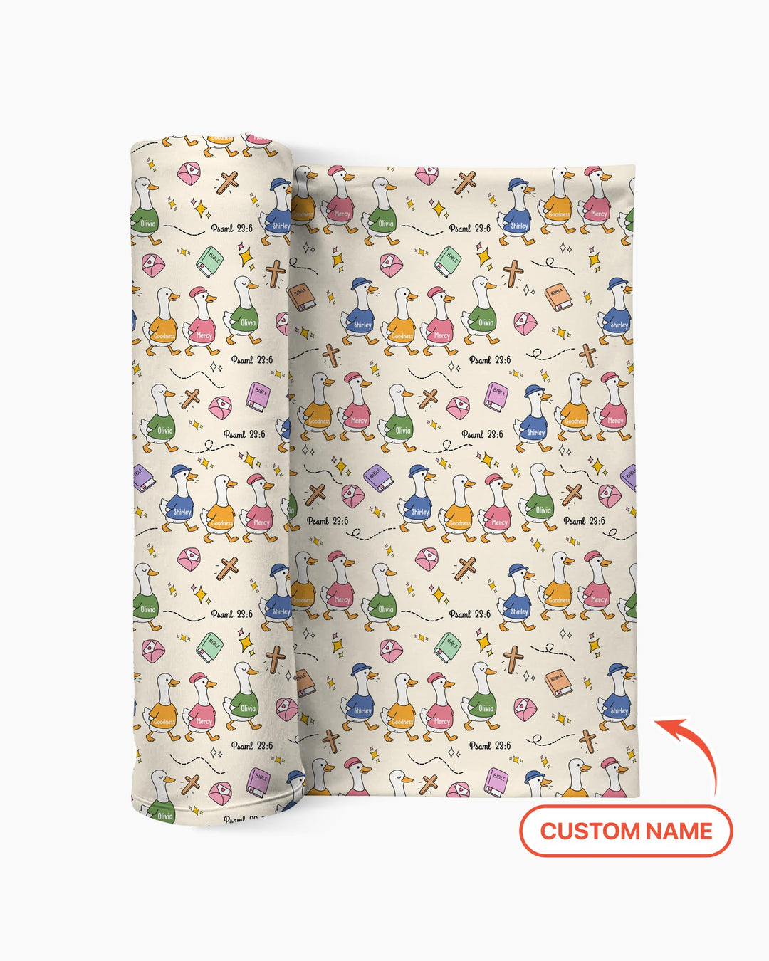 Psalm 23:6 Matching Family swaddle blanket