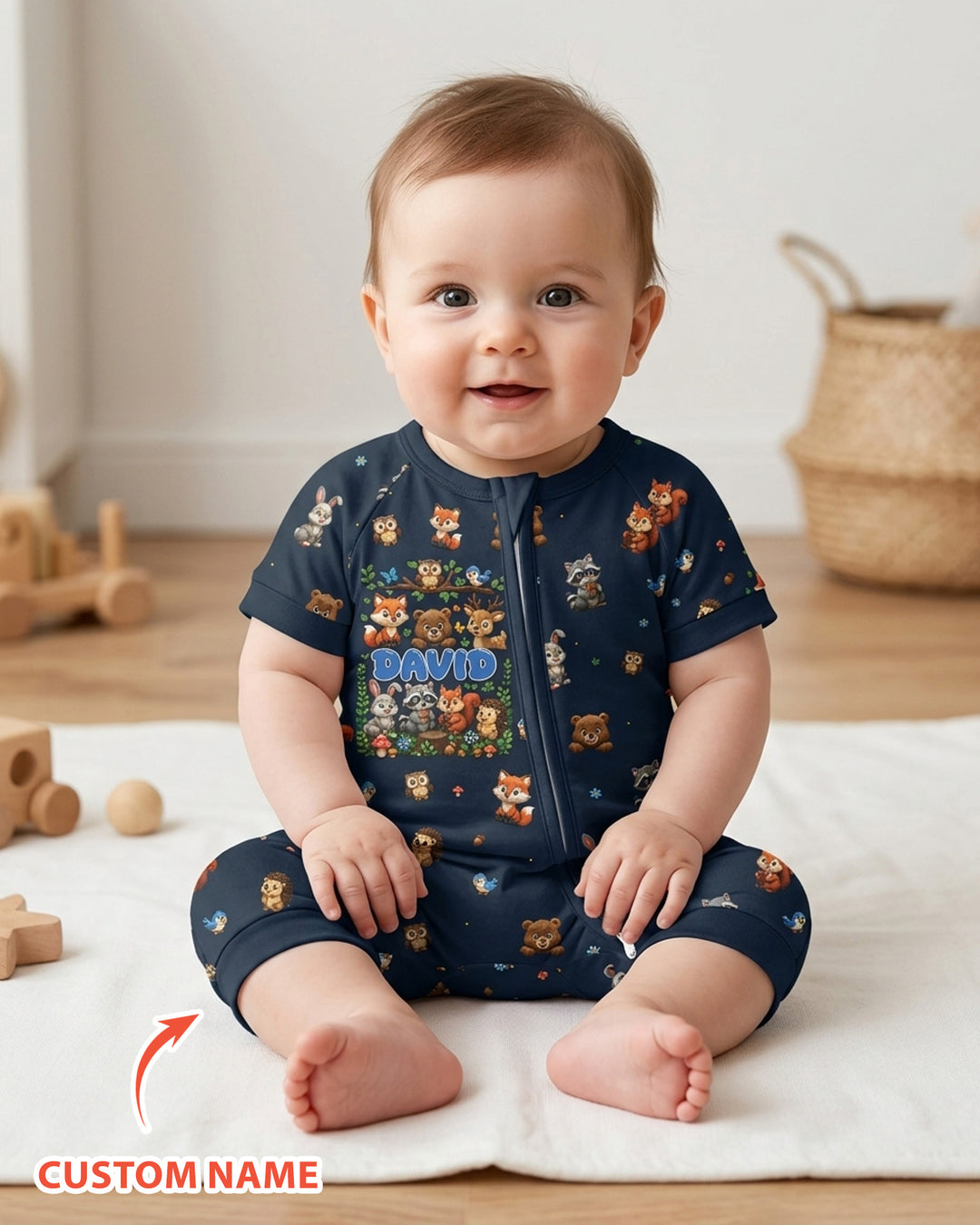 Trending Animal Bamboo Shorty Zippy