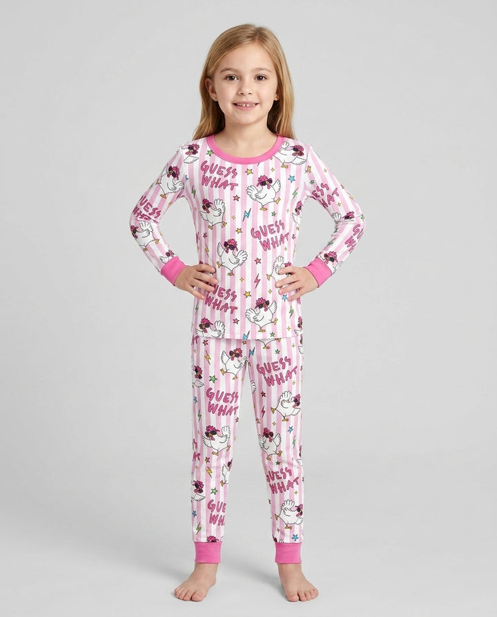 Guess What? Chicken Butt! Bamboo Two Piece Long Sleeve Pajama Set