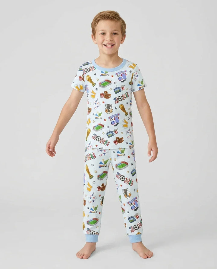 Soñando con el conjunto de pijama de dos piezas de manga corta de bambú The Cup