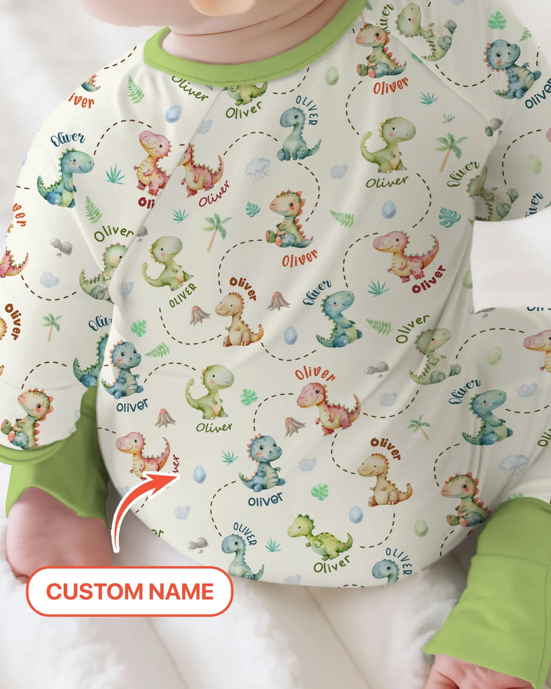 Gerippte Babykleidung mit individuellem Foto - Weich &amp; Skizzenhaft