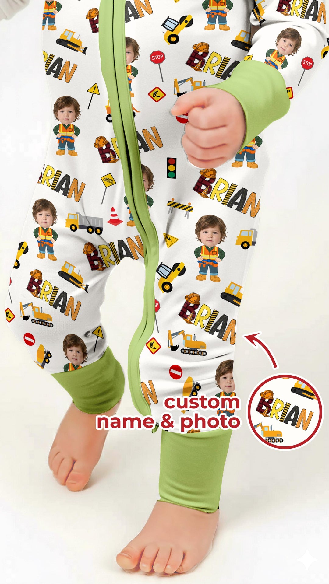 Custom Photo Doodle Little Builder Convertible Zippy