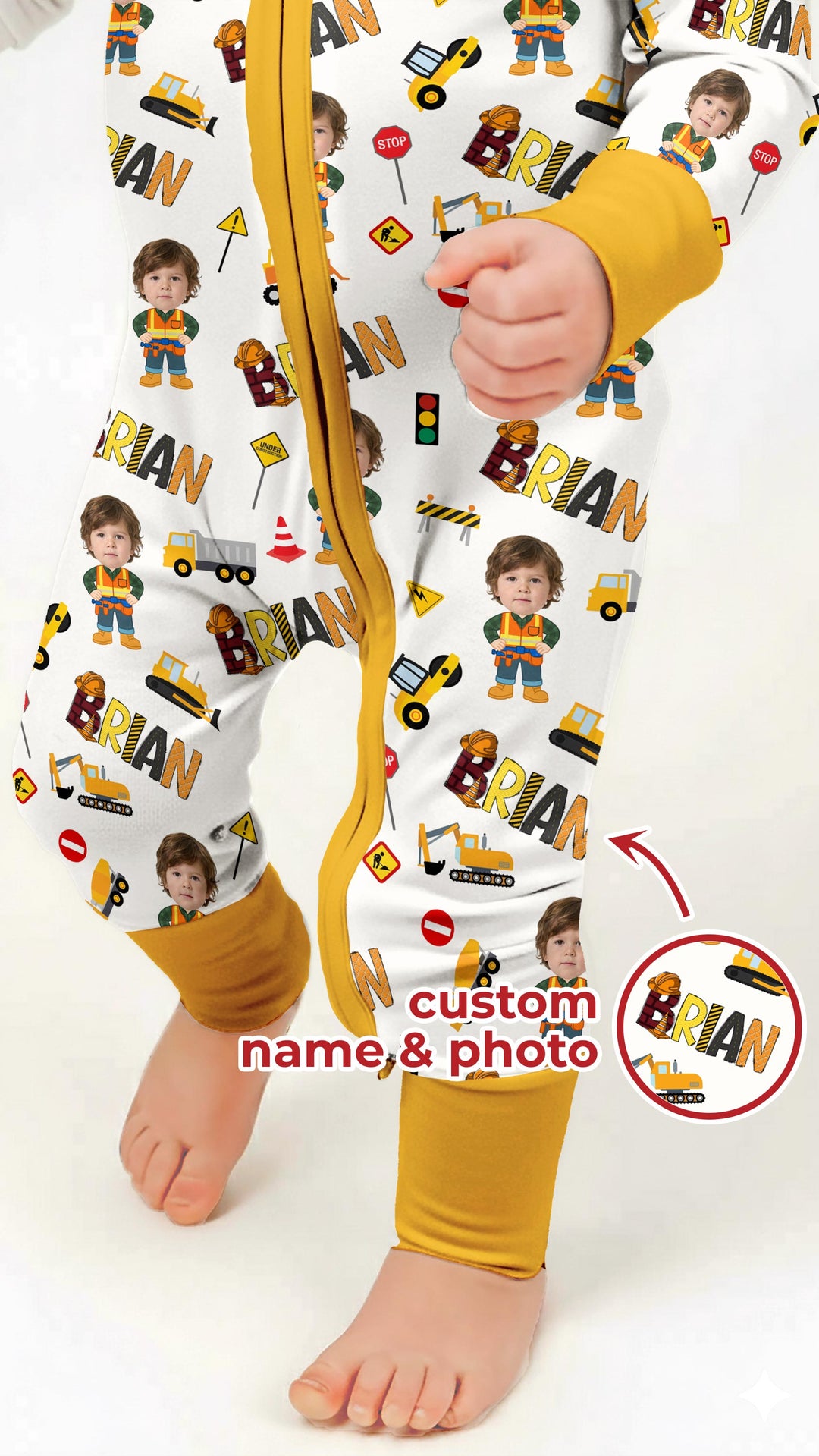 Custom Photo Doodle Little Builder Convertible Zippy