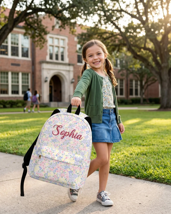 Custom Name Embroidered Backpack