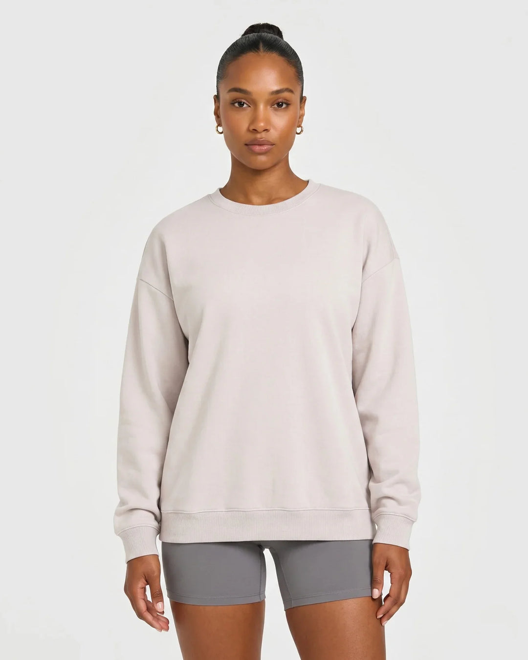 Solid Color Bamboo Adult Crewneck Sweatshirt