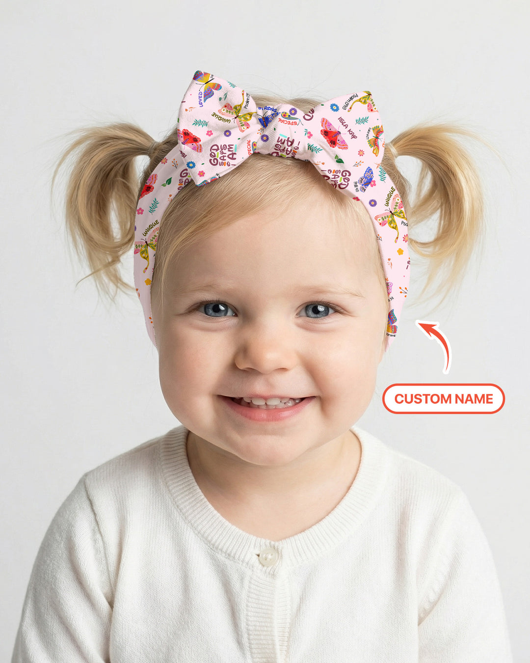 Rosa Luxuriöses Stirnband mit Schleife