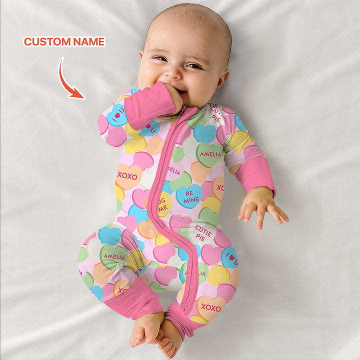 Valentine Candy Crush Family Matching Convertible Zippy