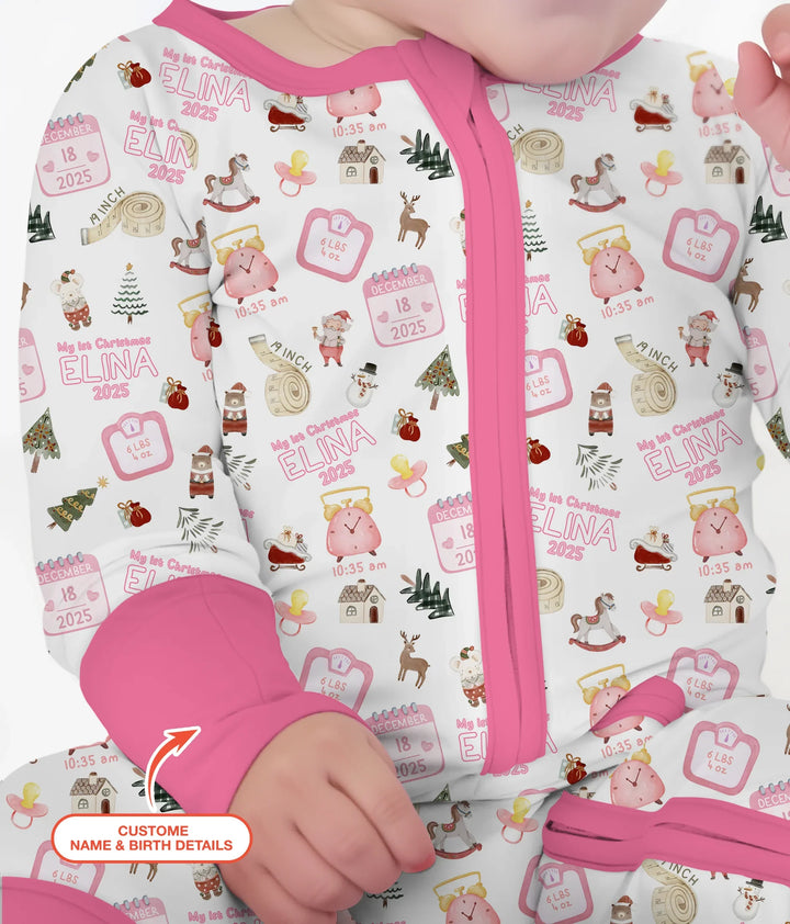 Personalized Baby's First Christmas Convertible Zippy
