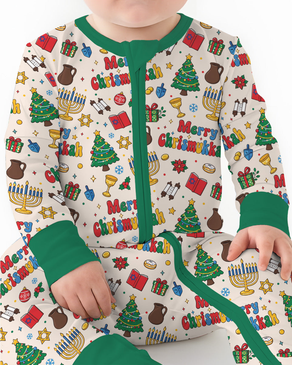 Merry Chrismukkah Bamboo Convertible Zippy
