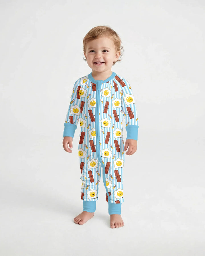 Pijama Convertible con Cremallera de Bambú Breakfast Club