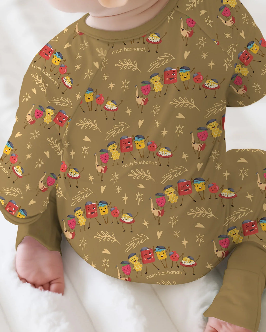 Gerippte Babykleidung mit individuellem Foto - Weich &amp; Skizzenhaft