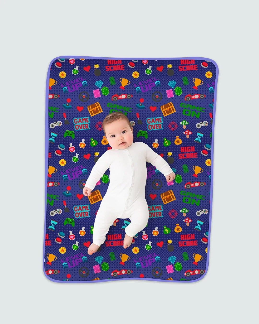 Gamer Mode On Family Matching Bamboo Blanket