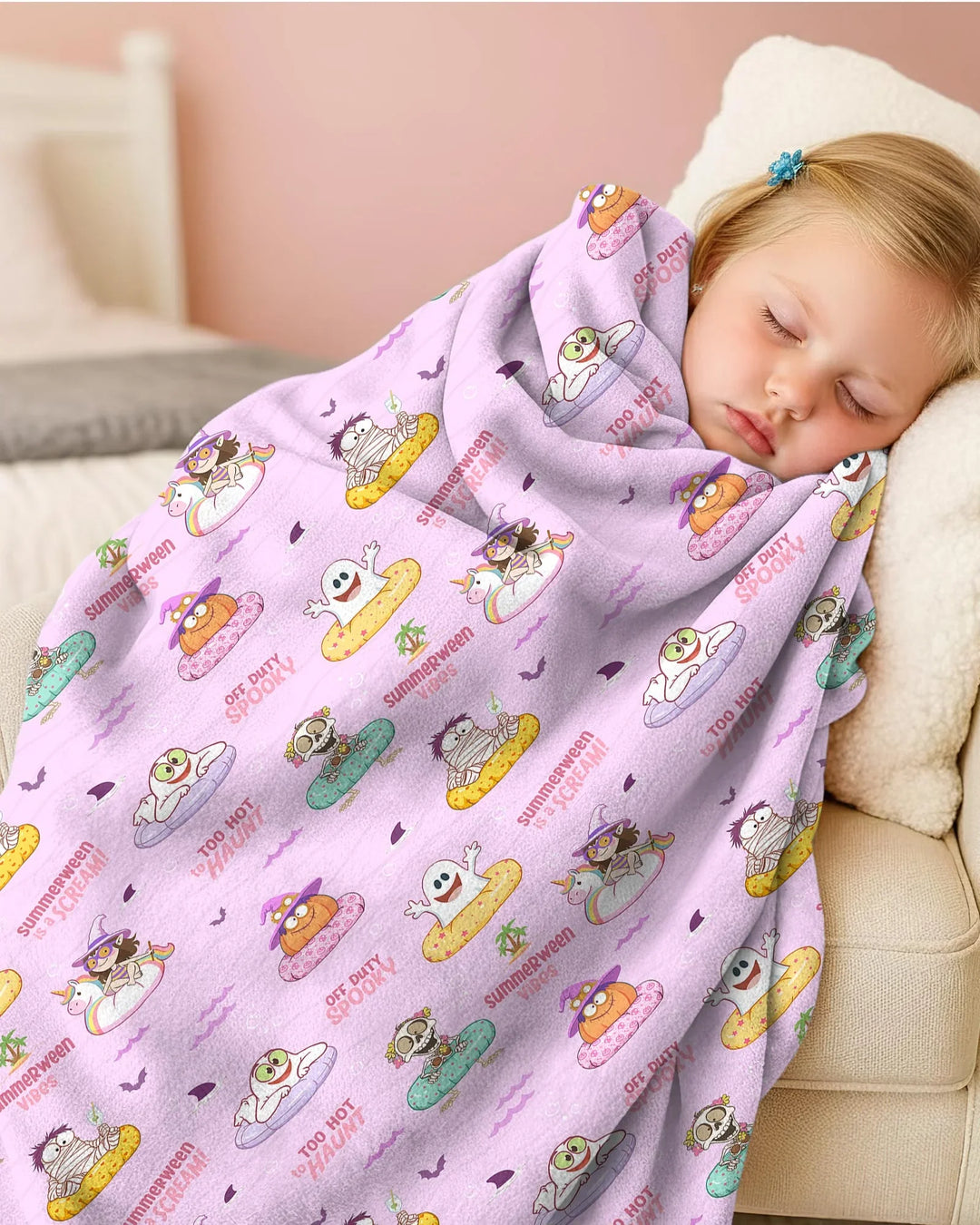 Summerween Cartoon Bamboo Blanket